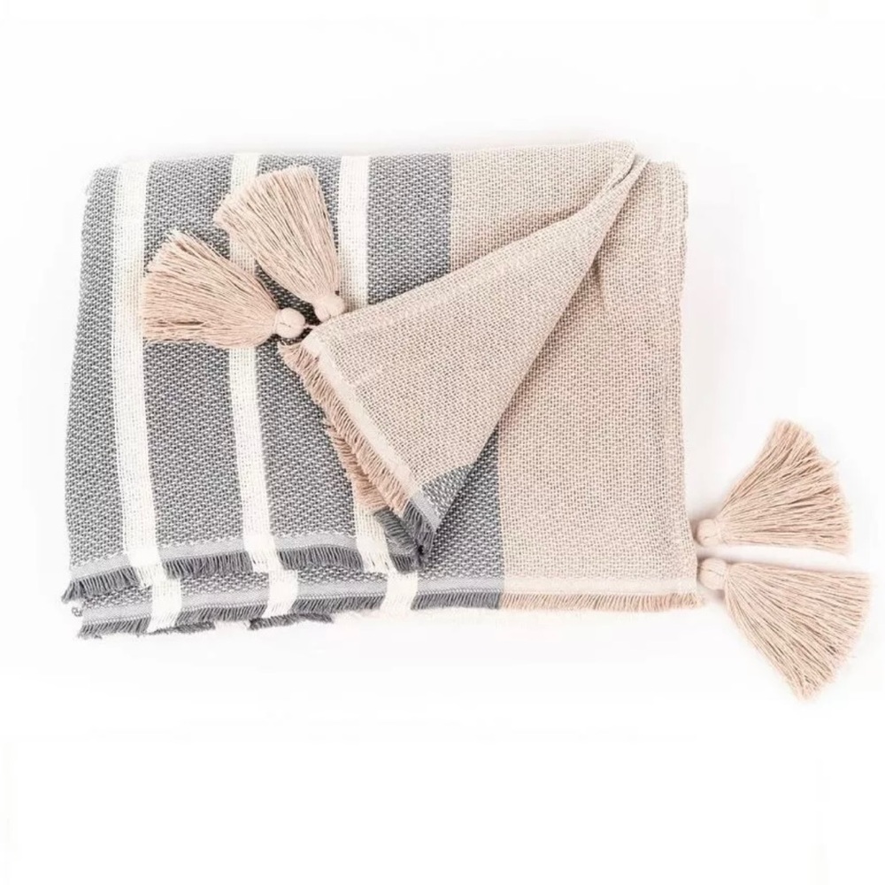 Imani Collective Woven Slate Knit Throw Blanket
